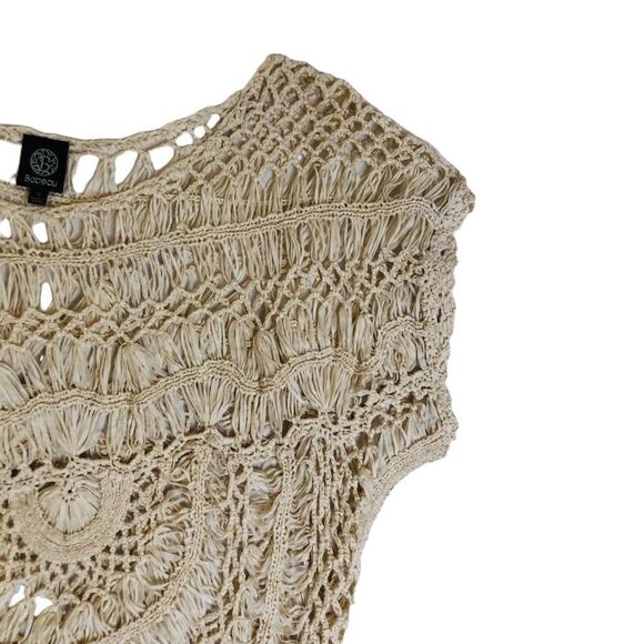 Bobeau Crochet Knit Pullover Top Sz S - Picture 3 of 5
